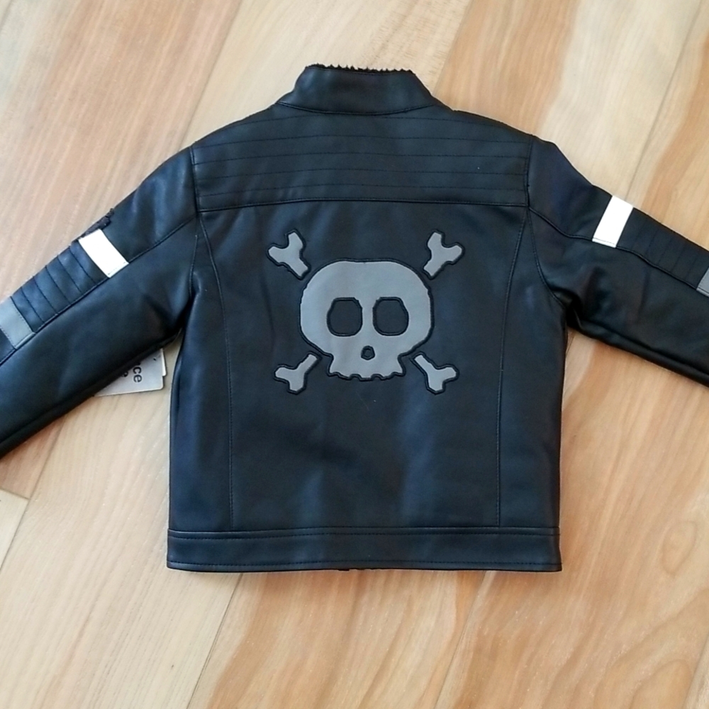 Amy Coe Toddler faux Leather Jacket